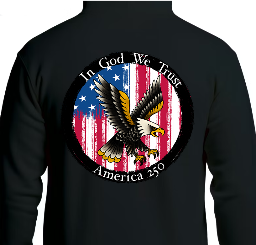 Round Seal America 250 Hoodie Back Graphics