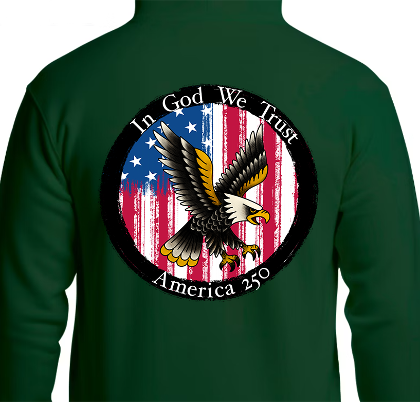 Round Seal America 250 Hoodie Back Graphics