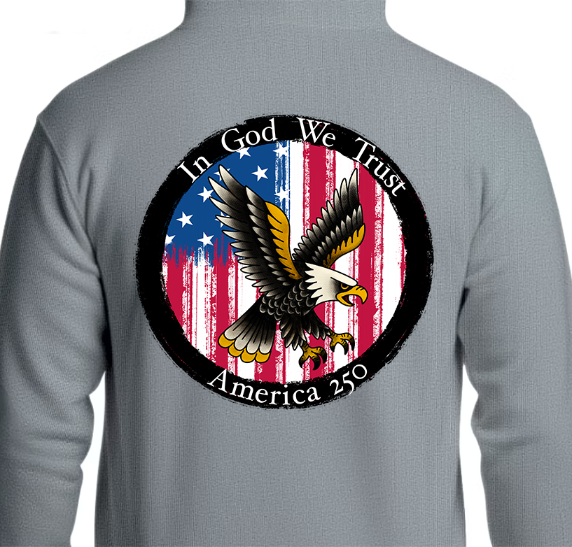Round Seal America 250 Hoodie Back Graphics