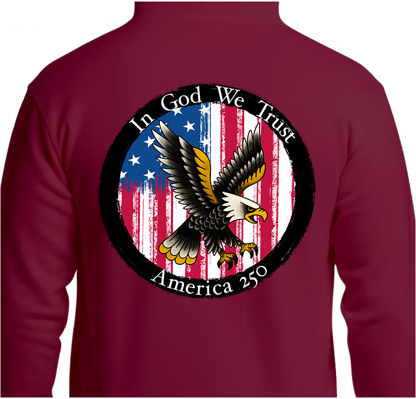 Round Seal America 250 Hoodie Back Graphics