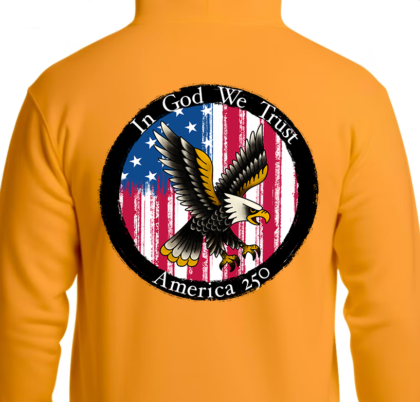 Round Seal America 250 Hoodie Back Graphics