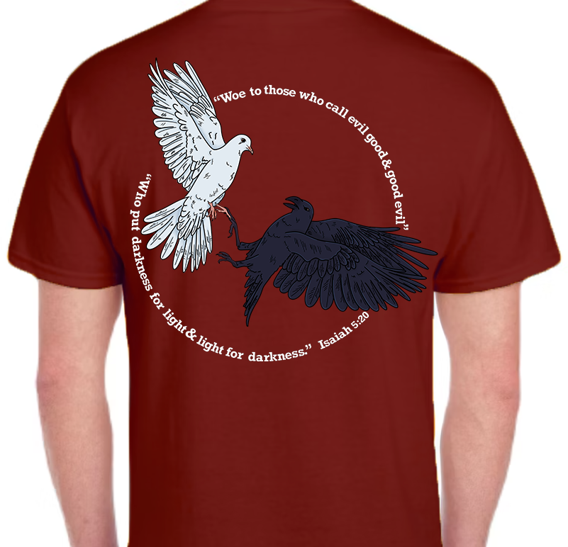 Isaiah 5:20 Men's Back Graphic