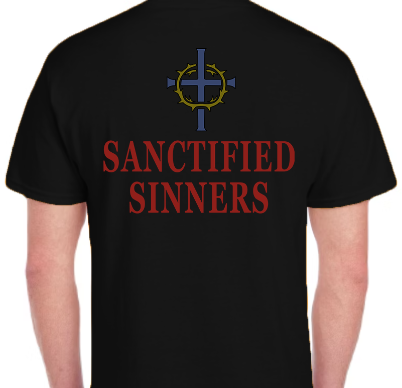 Sanctified Sinners Logo Men's Back Graphic