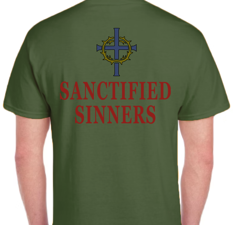 Sanctified Sinners Logo Men's Back Graphic