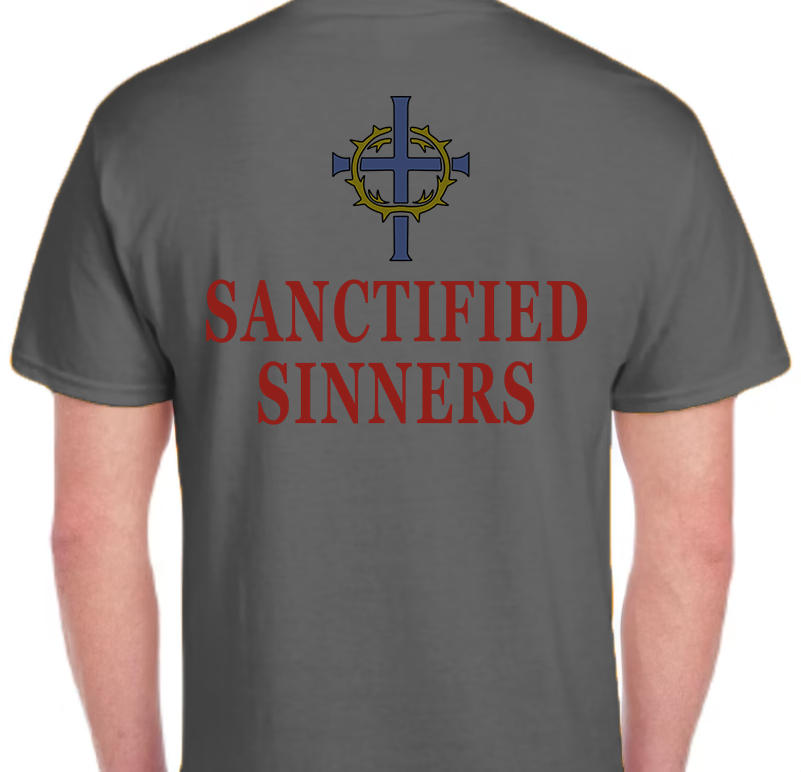Sanctified Sinners Logo Men's Back Graphic
