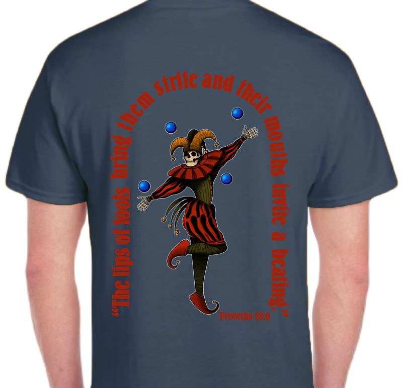 Proverbs 18:6 Men's Back Graphic