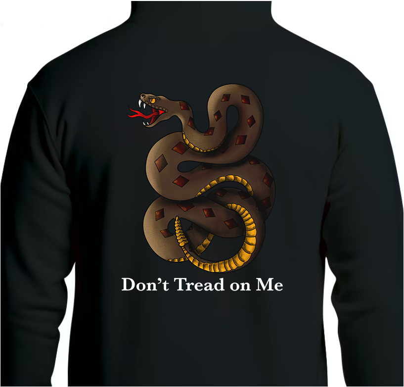 Don't Tread on Me Hoodie Back Graphics