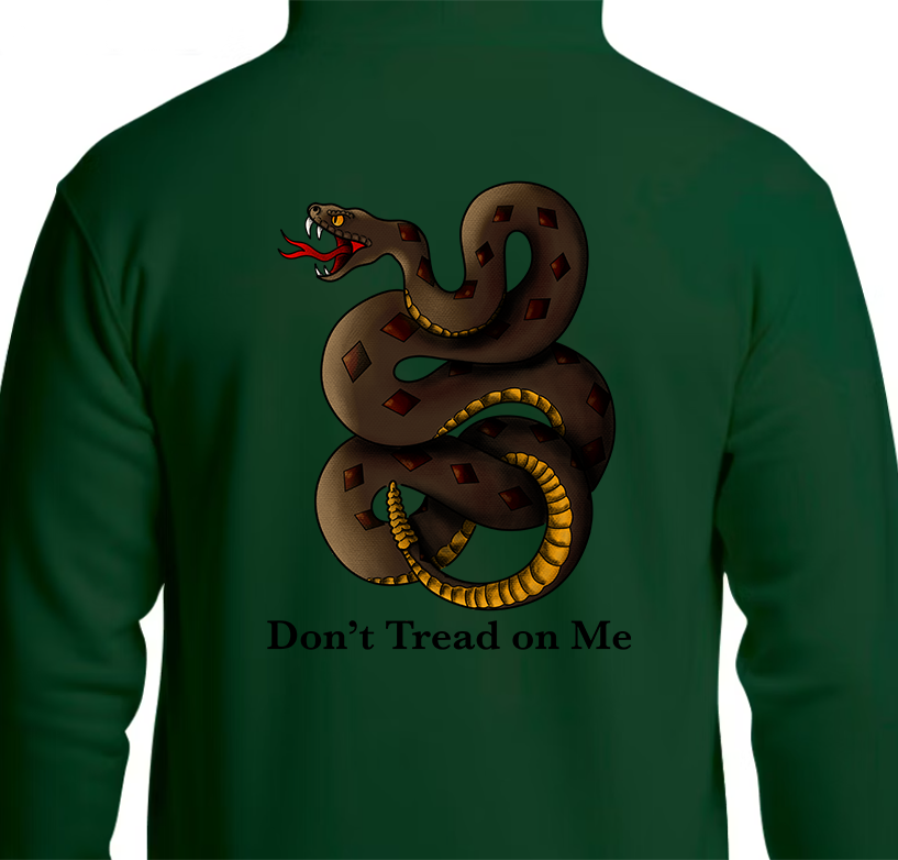 Don't Tread on Me Hoodie Back Graphics