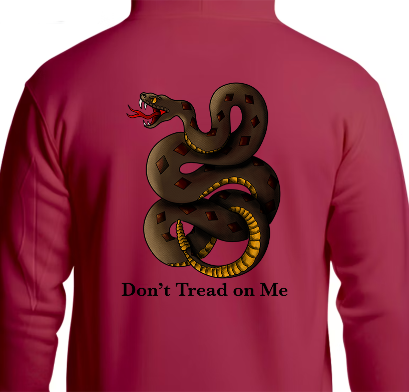 Don't Tread on Me Hoodie Back Graphics