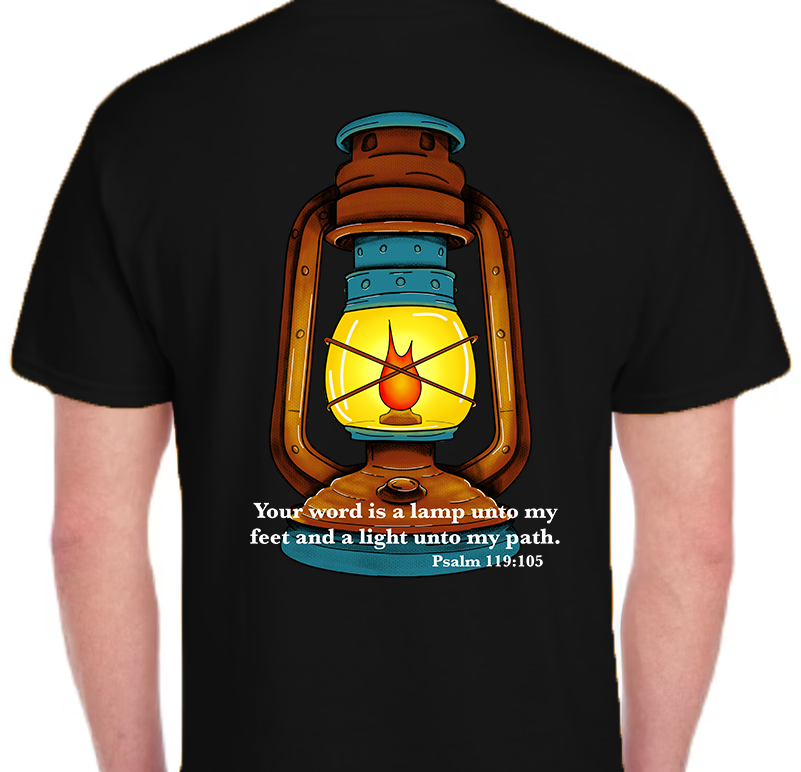 Psalm 119:105 Men's Back Graphic