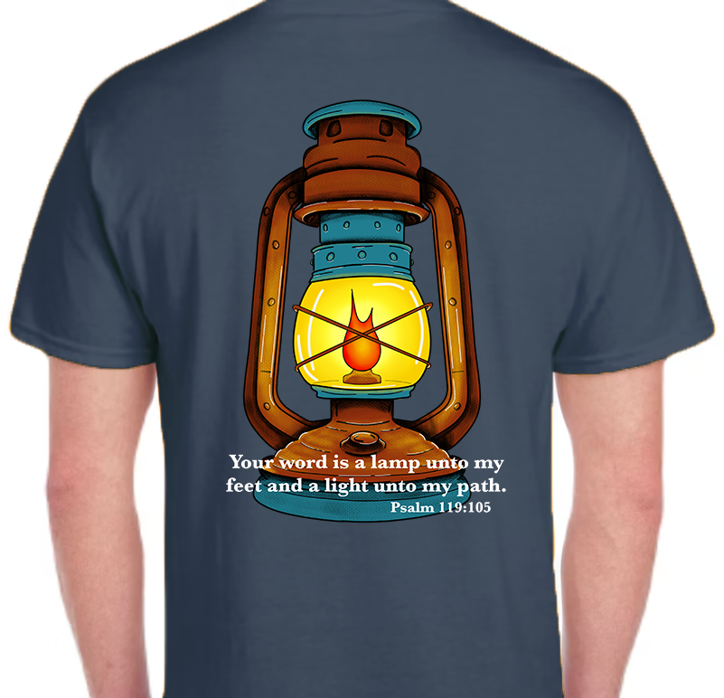 Psalm 119:105 Men's Back Graphic