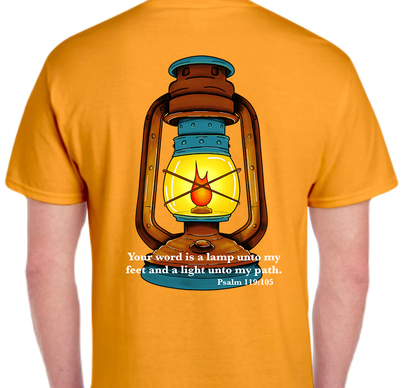 Psalm 119:105 Men's Back Graphic