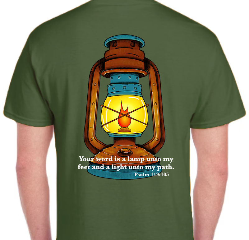 Psalm 119:105 Men's Back Graphic