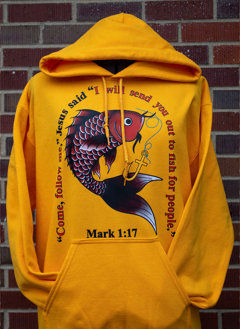 Mark 1:17 Hoodie Front Graphics