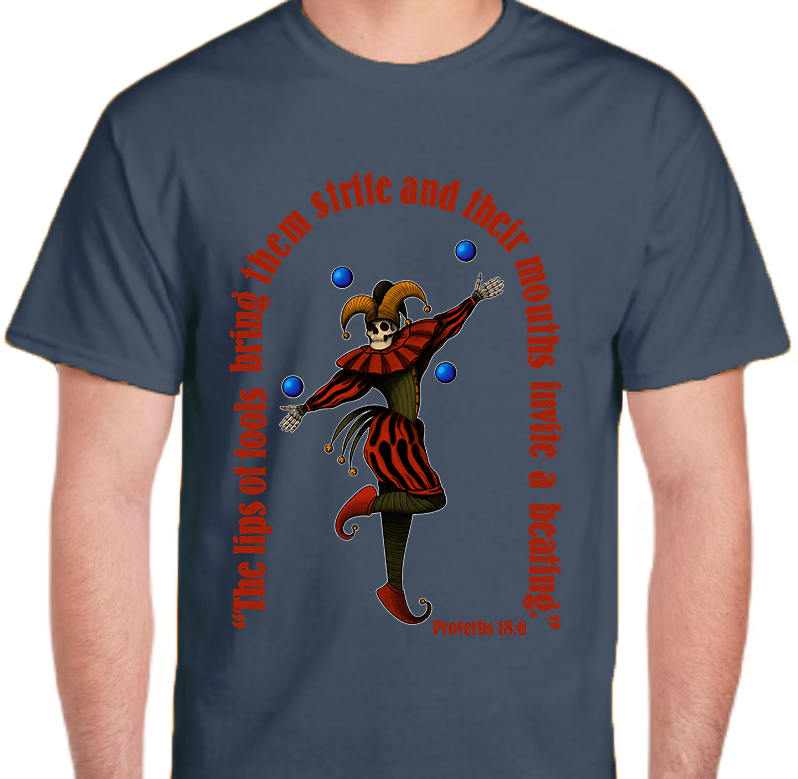 Proverbs 18:6 Men's Front Graphic