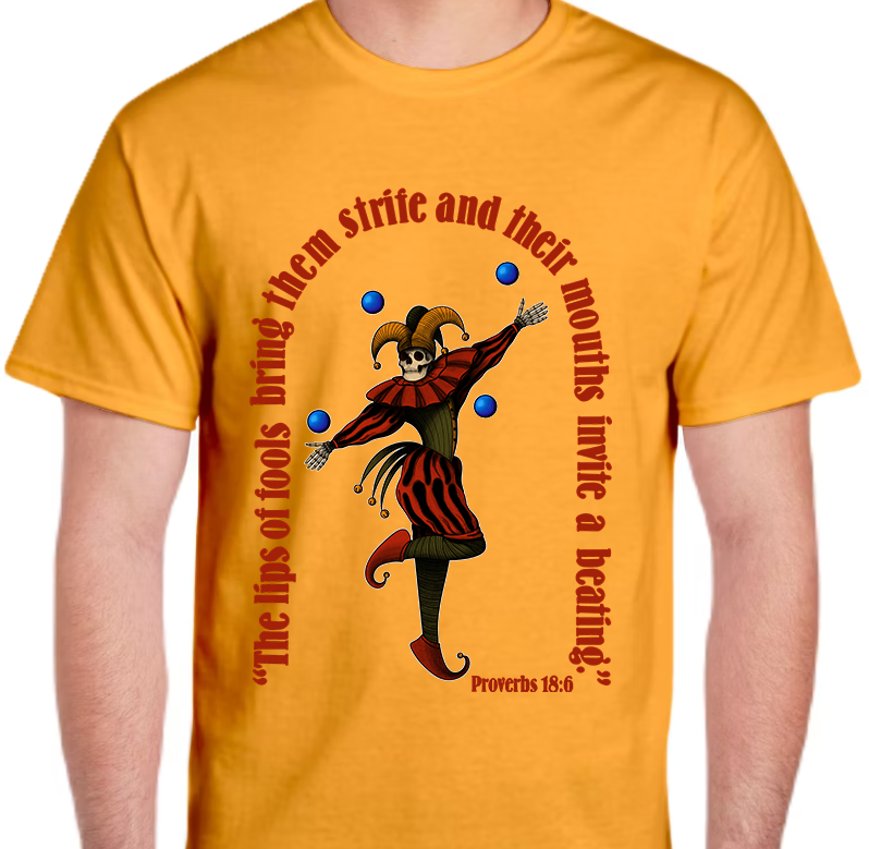 Proverbs 18:6 Men's Front Graphic