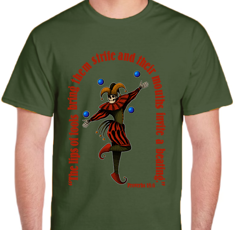 Proverbs 18:6 Men's Front Graphic