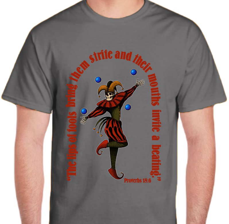 Proverbs 18:6 Men's Front Graphic