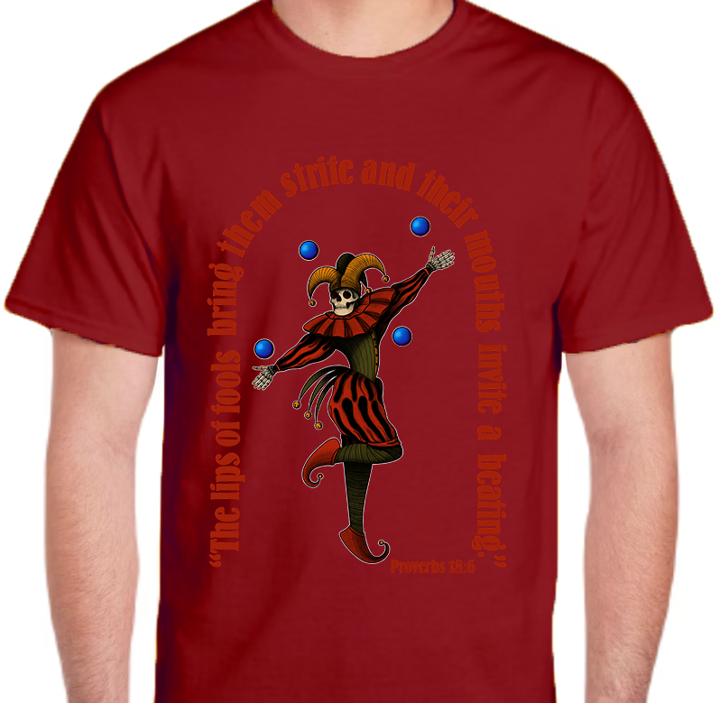 Proverbs 18:6 Men's Front Graphic