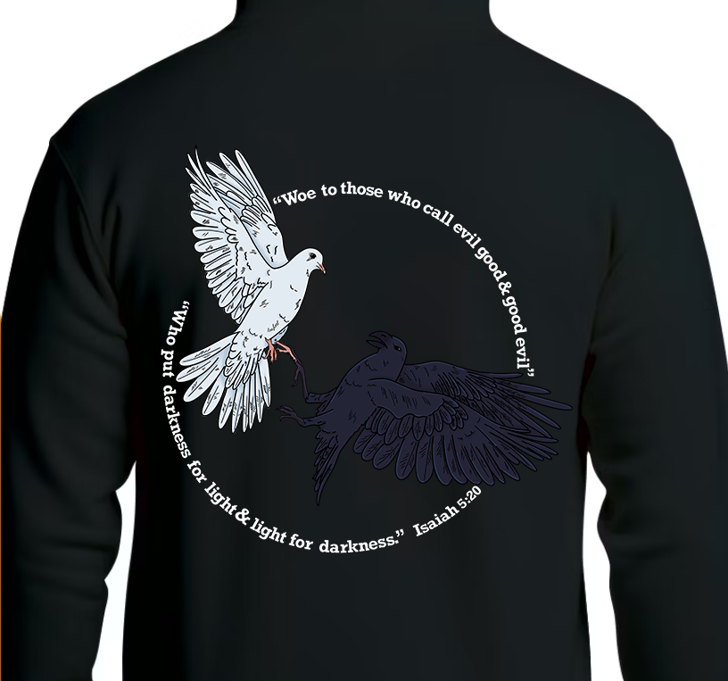 Isaiah 5:20 Hoodie Back Graphics