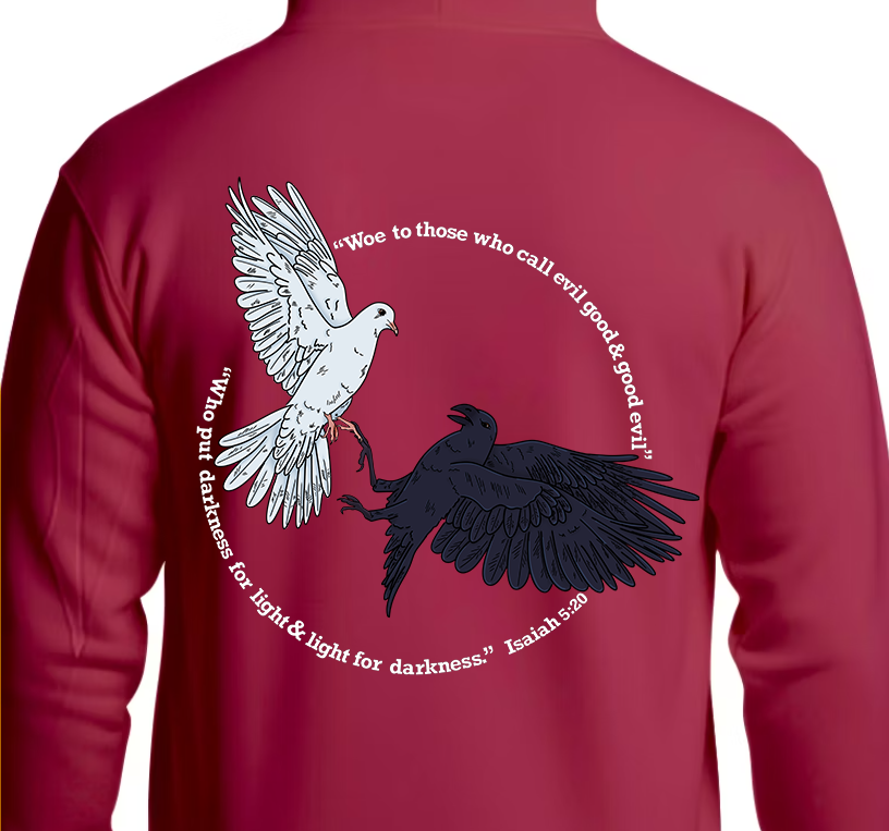 Isaiah 5:20 Hoodie Back Graphics