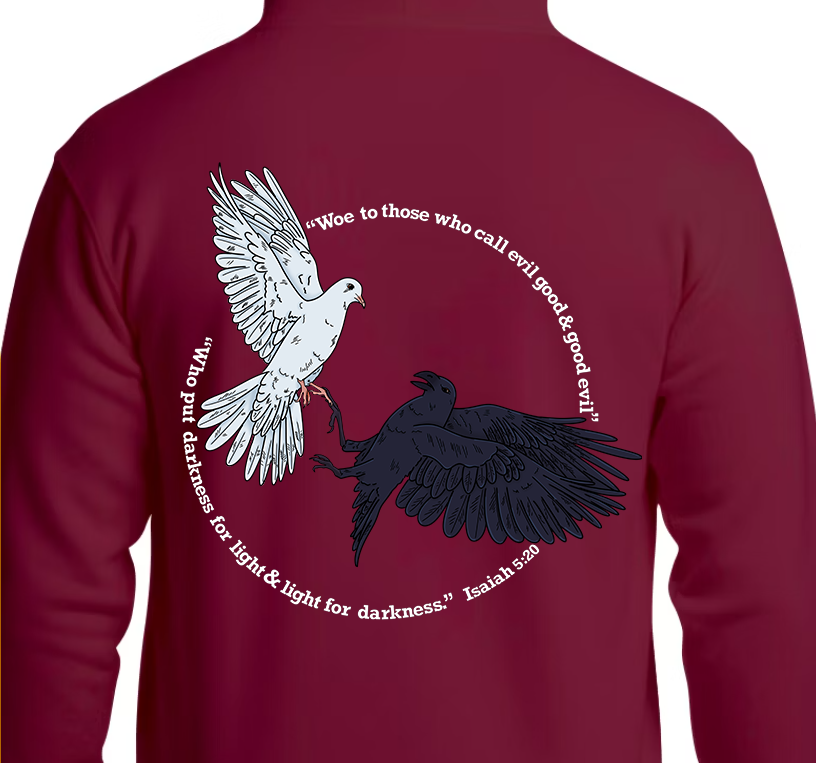Isaiah 5:20 Hoodie Back Graphics