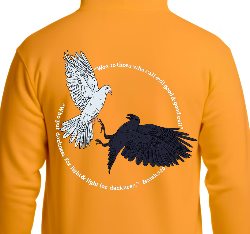 Isaiah 5:20 Hoodie Back Graphics