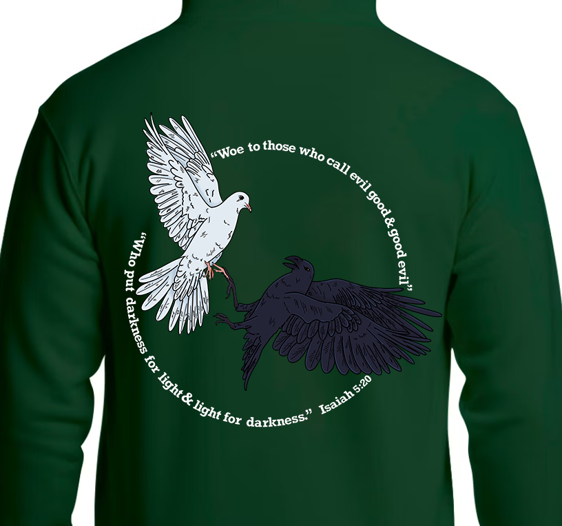 Isaiah 5:20 Hoodie Back Graphics