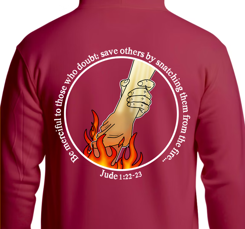 Jude 1:22 Hoodie Back Graphics