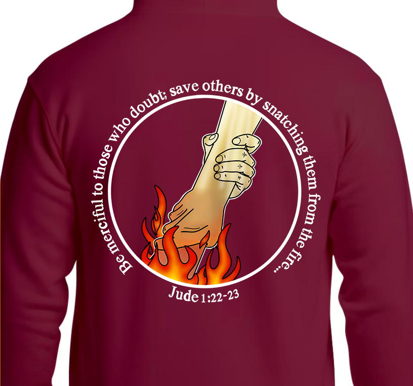 Jude 1:22 Hoodie Back Graphics