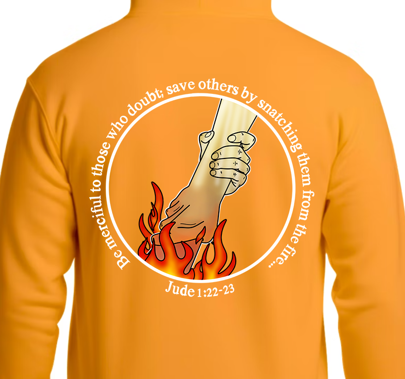 Jude 1:22 Hoodie Back Graphics