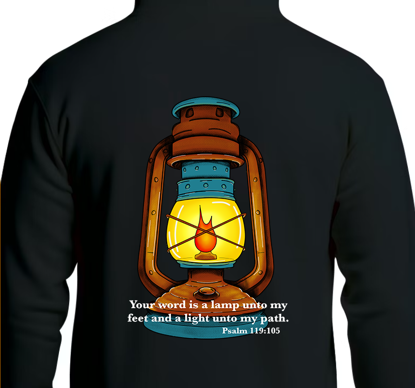 Psalm 119:105 Hoodie Back Graphics