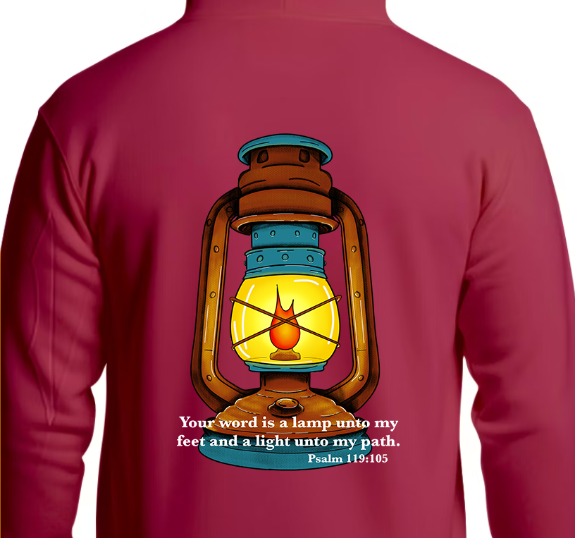 Psalm 119:105 Hoodie Back Graphics