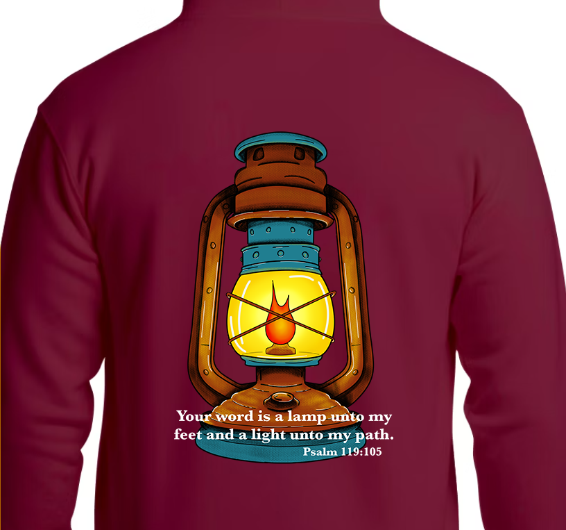 Psalm 119:105 Hoodie Back Graphics
