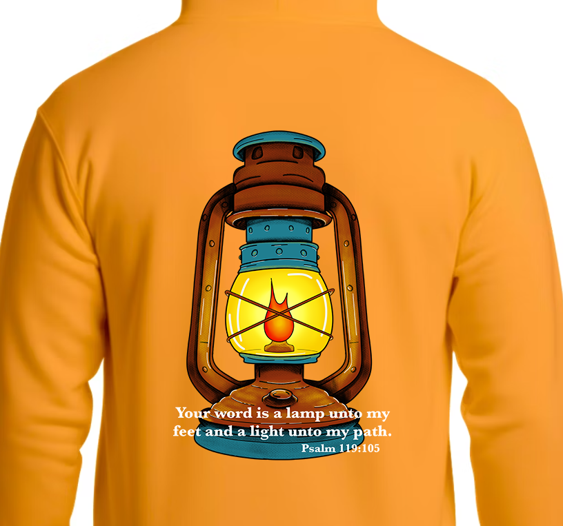 Psalm 119:105 Hoodie Back Graphics