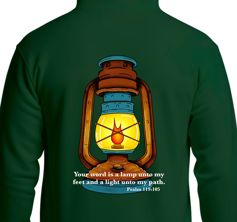 Psalm 119:105 Hoodie Back Graphics