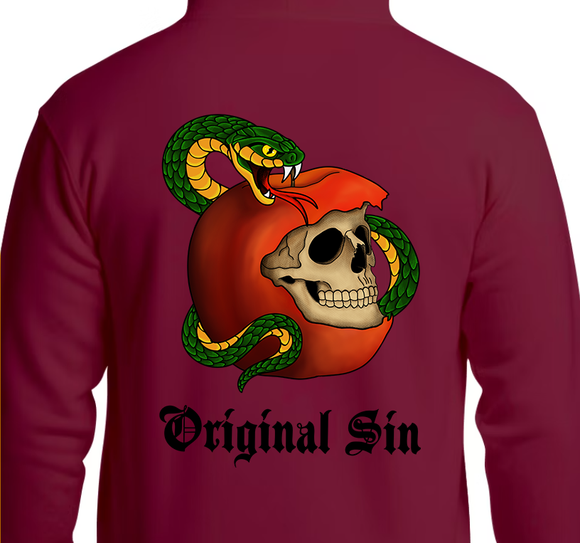 Original Sin Hoodie Back Graphics
