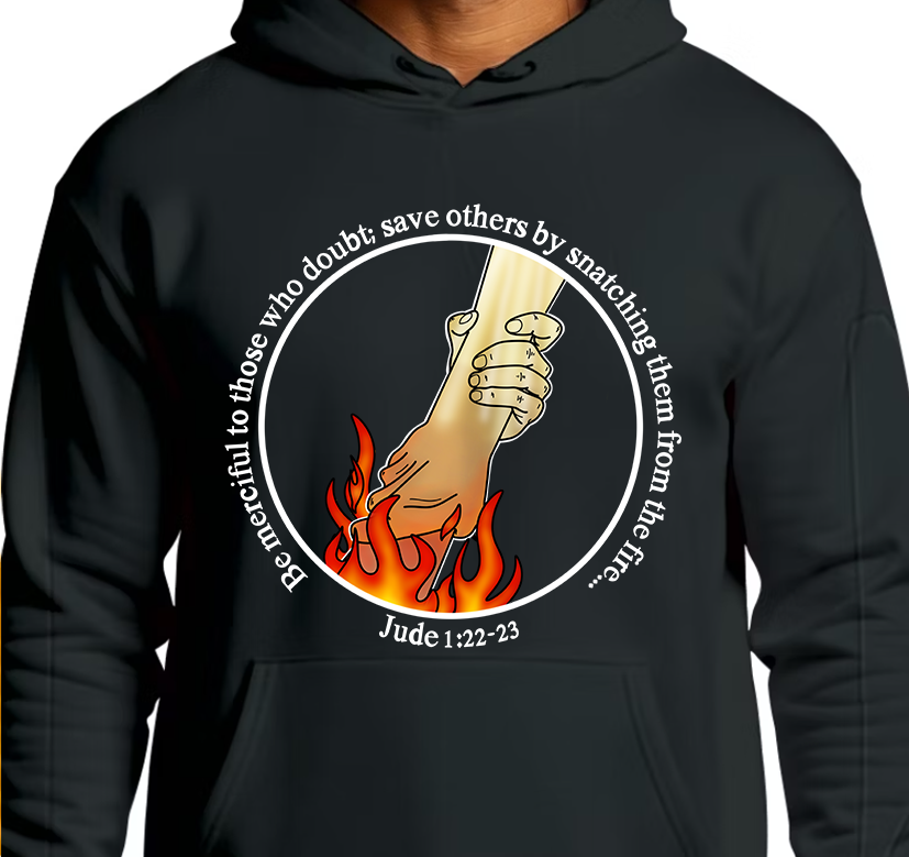 Jude 1:22 Hoodie Front Graphics