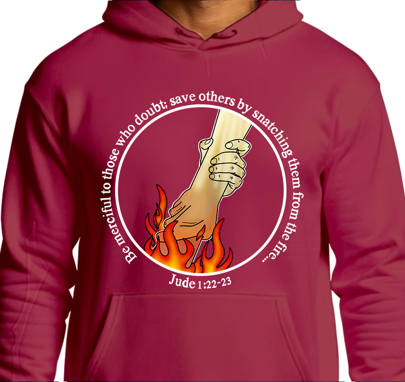 Jude 1:22 Hoodie Front Graphics