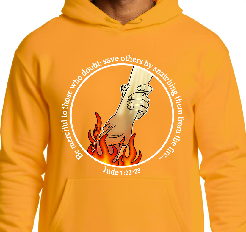 Jude 1:22 Hoodie Front Graphics