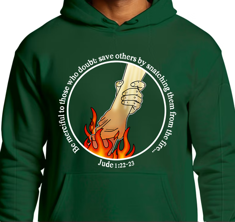Jude 1:22 Hoodie Front Graphics