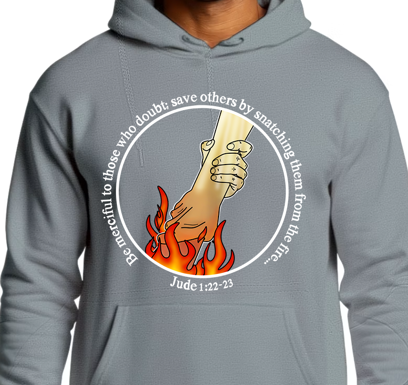 Jude 1:22 Hoodie Front Graphics