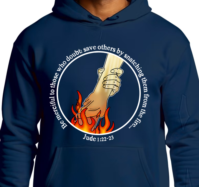 Jude 1:22 Hoodie Front Graphics