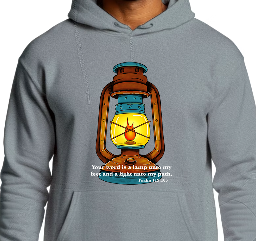 Psalm 119:105 Hoodie Front Graphics