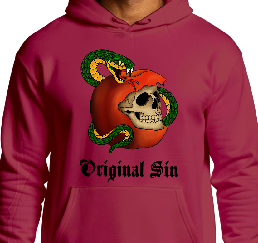 Original Sin Hoodie Front Graphics