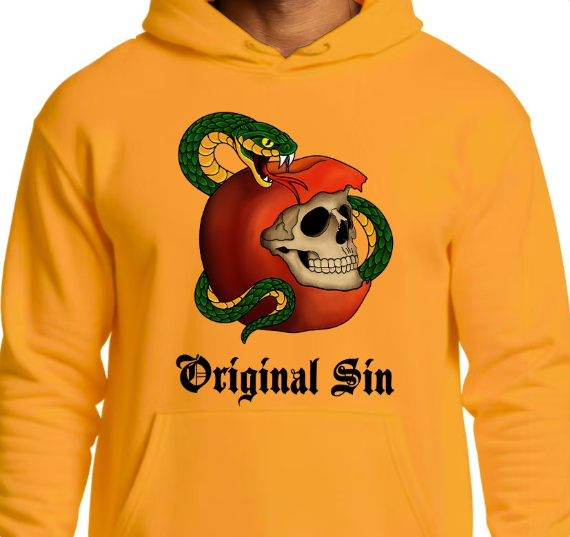 Original Sin Hoodie Front Graphics