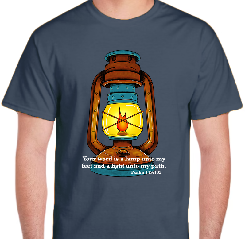 Psalm 119:105 Men's Front Graphic