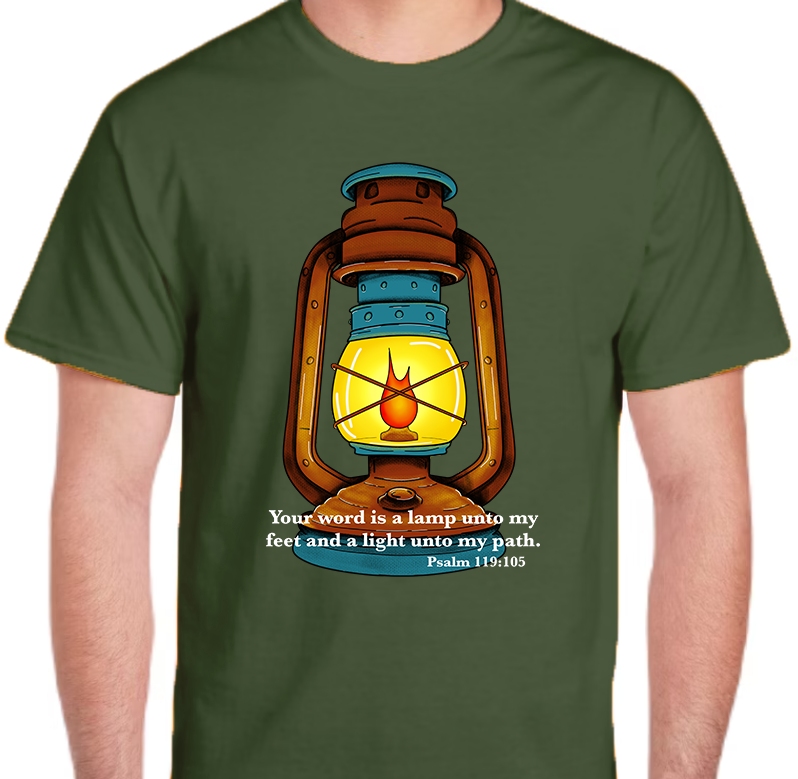 Psalm 119:105 Men's Front Graphic