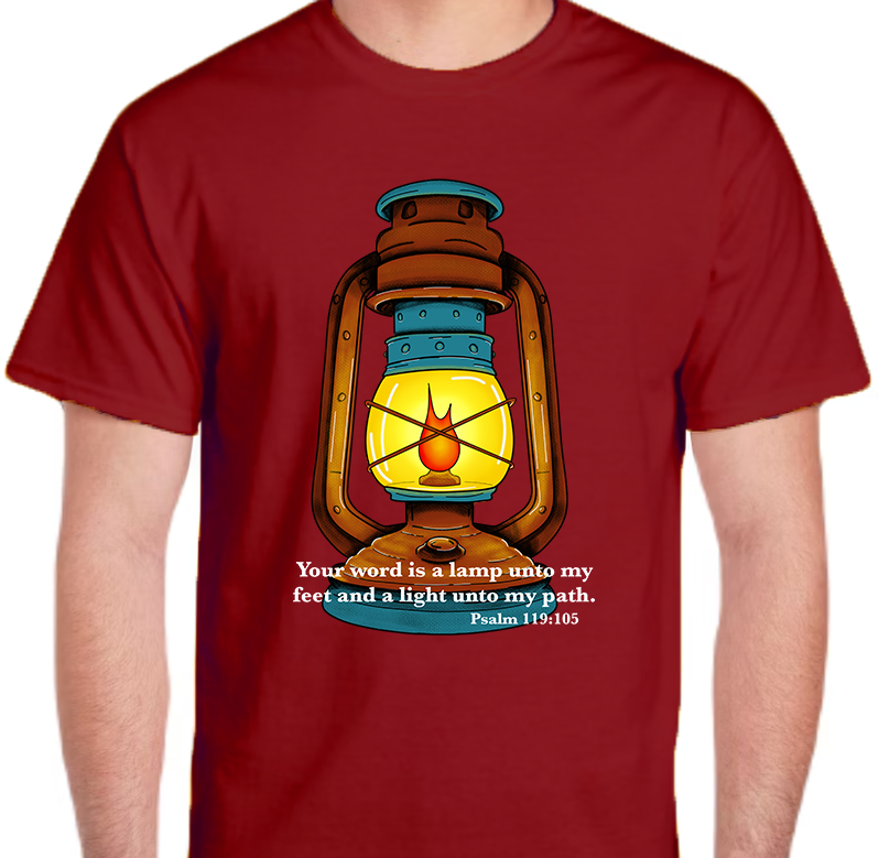 Psalm 119:105 Men's Front Graphic