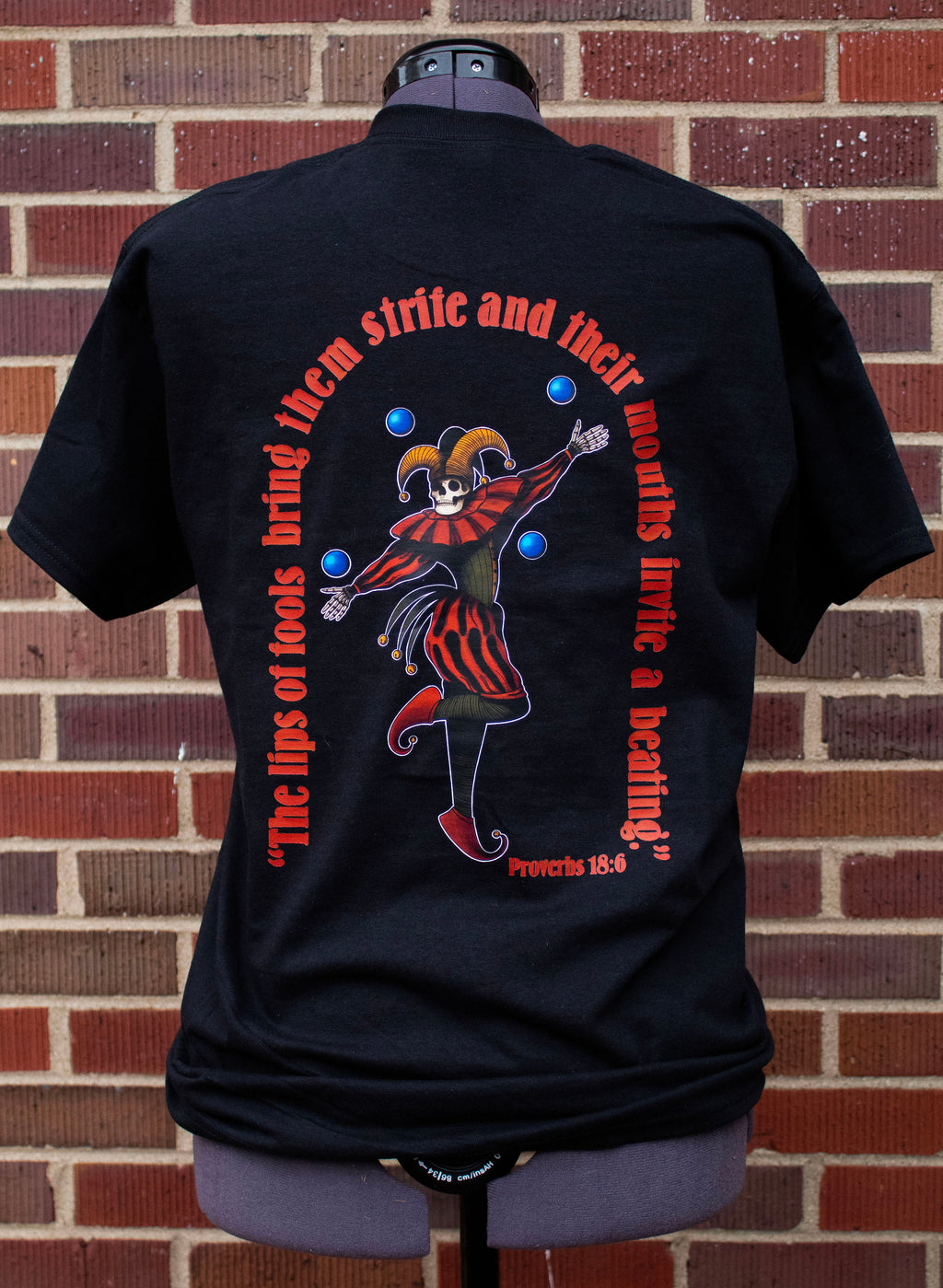 Proverbs 18:6 Men's Back Graphic